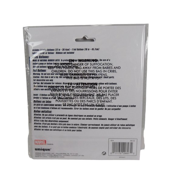 Birthday Party Supplies Marvel Black Panther Balloons Bouquet 6 - Picture 2 of 2